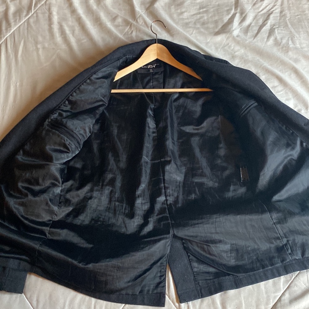 Black Rivet peacoat size large - Picture 2 of 4